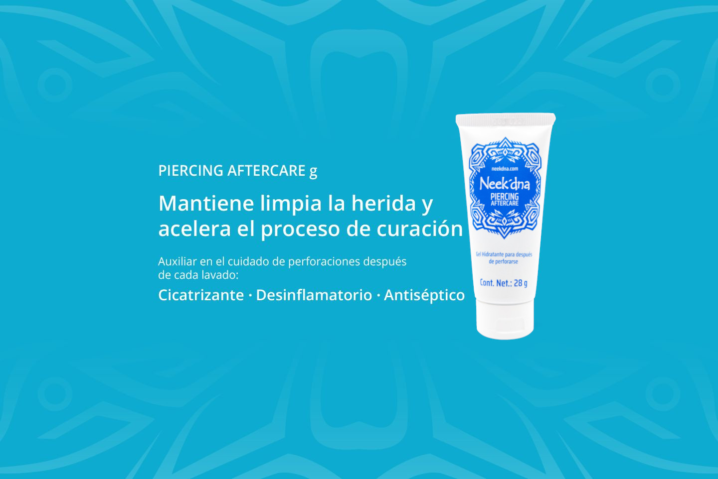 Gel Hidratante para después de tatuarse o perforarse Neek'dna Tattoo / Piercing Aftercare